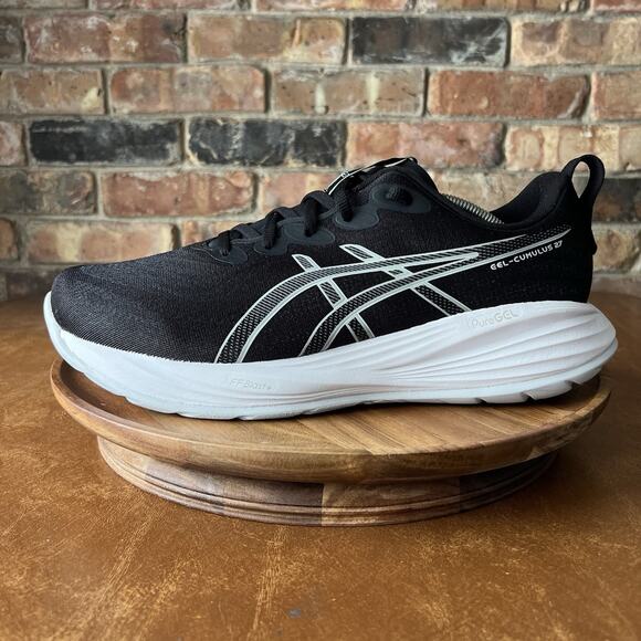 ASICS GEL-Cumulus 27 Mens Size 12 Wide Black Road Running Cushion Sneakers Shoes